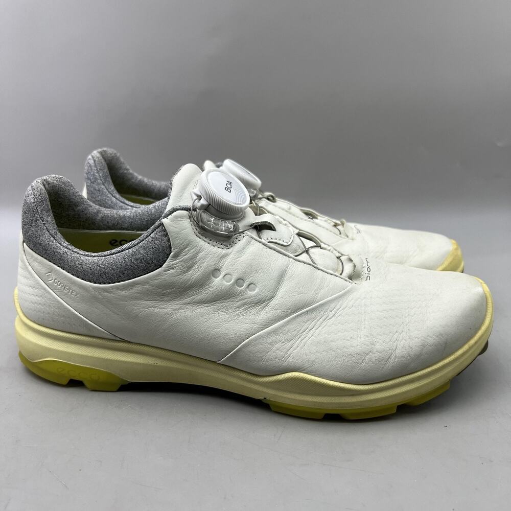 ECCO Biom Hybrid 3 BOA Golf Shoes Women Size 7 White Gore-Tex Spikeless Sneakers